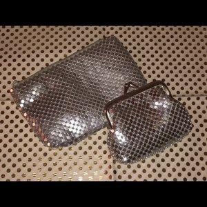 Charlotte Russe Mesh Metal Zip Wallet & Coin Purse